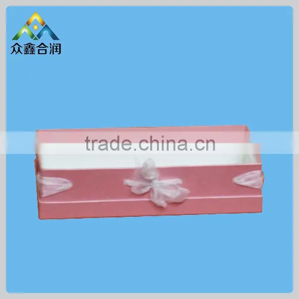 Custom Pink Paper Box With Ribbon,pink Box With Bowknot