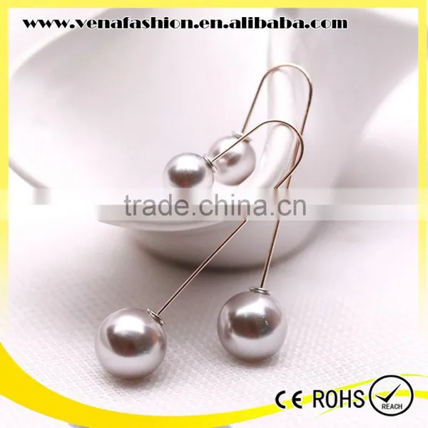 Manufacturer Double Pearl Latest Design of Pearl Earring Quality Choice photo-3