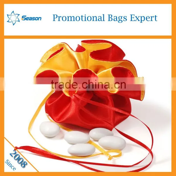 Wholesale Beautiful Wedding Candy Box Large Satin Drawstring Bags Supplier's Choice photo-2
