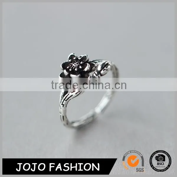 China Wholesale 6925 Silver Flower Ring Sterling Silver Ring Silver Ring