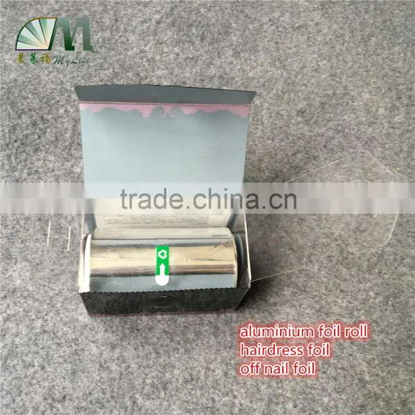 Narrow Width Aluminium Foil Paper Jumbo Roll for Hairdressing Salon Foil and off Nail Foil