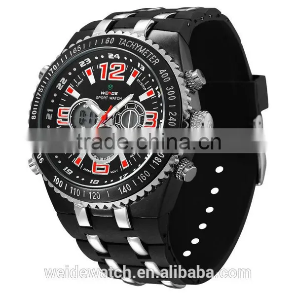New Production 2016 WEIDE Multi-functional Analog-digital Big Dial Watches for Men Watches for Resale WH1107-4 photo-4