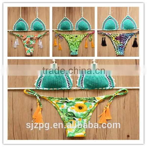 Sexy Crochet Brazilian Bikini , Crochet Handmade Beachwear photo-2