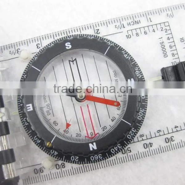 Map Mirror Compass With Built in Clinometer/Transparent Camping Map Compass Quality Choice photo-3