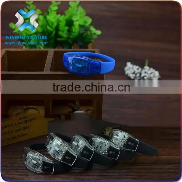 2016 Light Up Flashing LED Bracelet Logo,silicon Led Bracelet photo-4