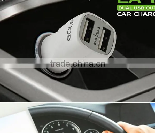 Hot Sellling 5v 2a Dual Usb Output Universal Mini Car Charger for Ipad and Mobile Phone photo-5