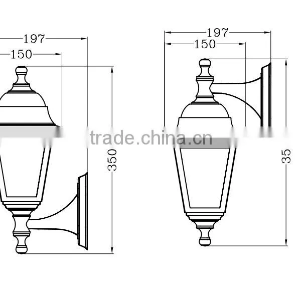 Outdoor Garden Lighting/classical Cheap Post Garden Light With Sensor/CE,ROHSapproval photo-4