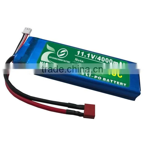Shenzhen Manufacture, UFO Battery 11.1v 4000mah LiPo Battery 25c