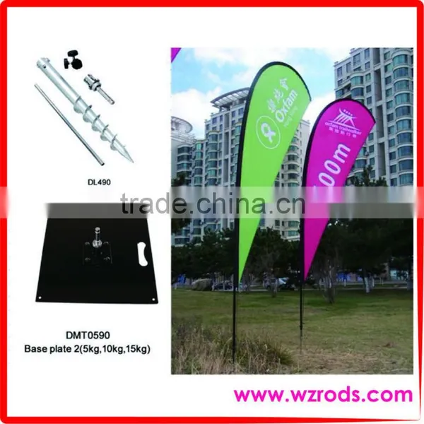Base Plate for Flying Teardrop Flag Banner Feather Beach Flag photo-4