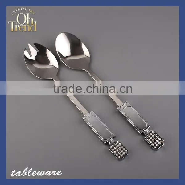 SH - Brilliant Silver Spoon & Fork Set, Good Quality Sample Free Flatware Wholesale Stainless Steel Cutlery Set photo-3