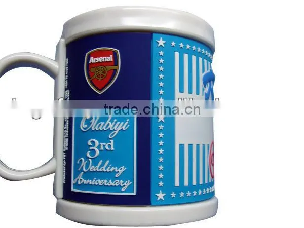 Brasilia Coffee Mug Cup With Soft Pvc Logo photo-2