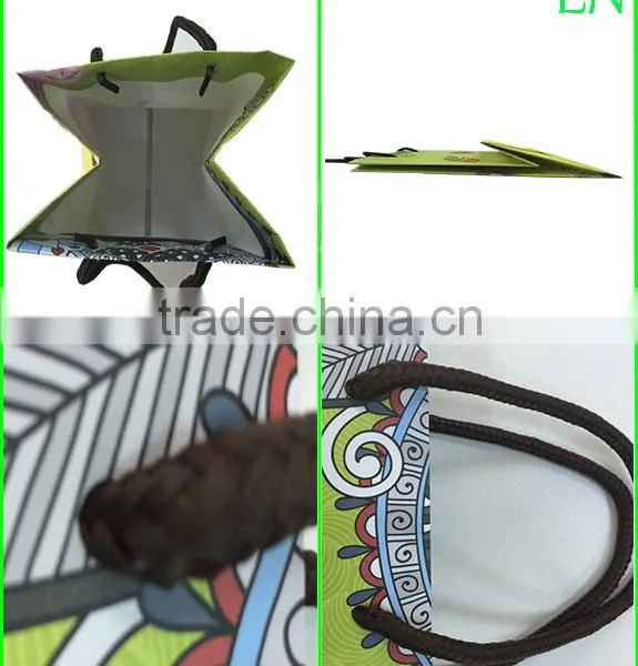 Elegant Fancy Paper Shopping Bag With Custom Printed Logo/Design photo-5