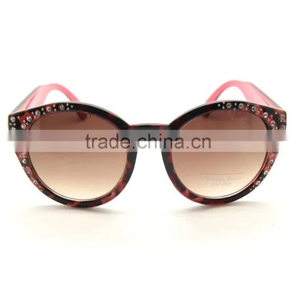 Good Quality and Competitive Price Hand Made With Diamond Round Sunglasses photo-2