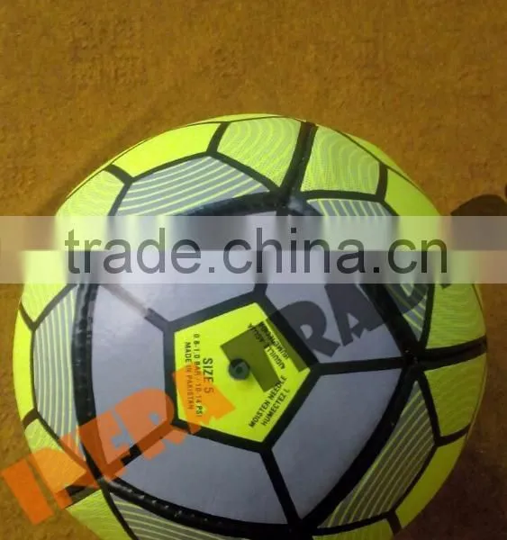 Yellow and Black Linning Soccer Football