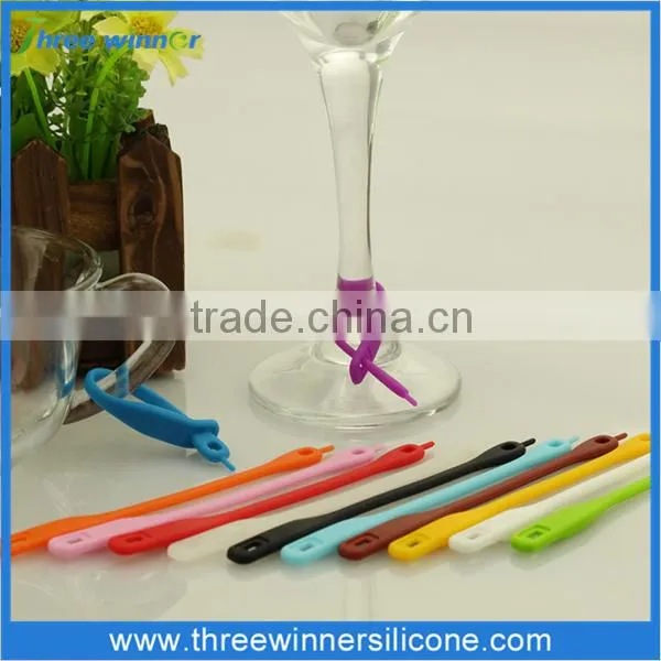 Suction Cup Wine Glass Marker Silicone Promotional Wine Markers photo-4
