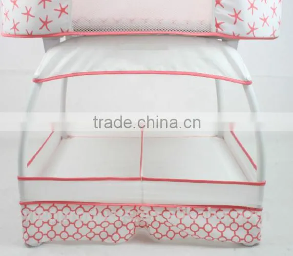 Manufacturer Portable Lightweight Swing Baby Bed With Canopy and Storage Basket Rocking Bed for Baby Cradle photo-4