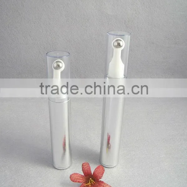 Silvery Silm Cosmetic Bottle With Roll Ball