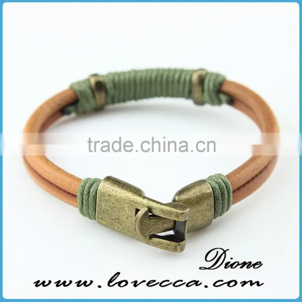 Hot Sale Fashion Turkish Jewelry Charm Leather Bracelet With IP Plating photo-2