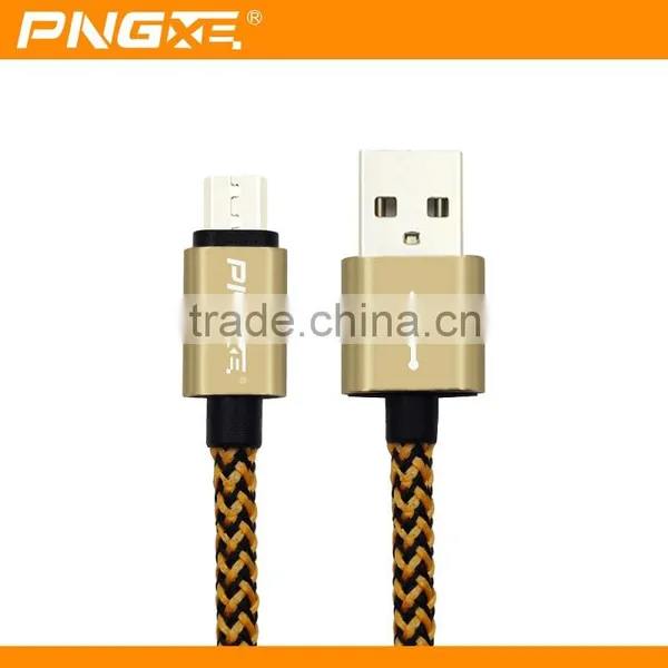 PNGXE Hot Sale High Quality Nylon Braided Usb Charger Cable for Iphone 5 Data Cable photo-2