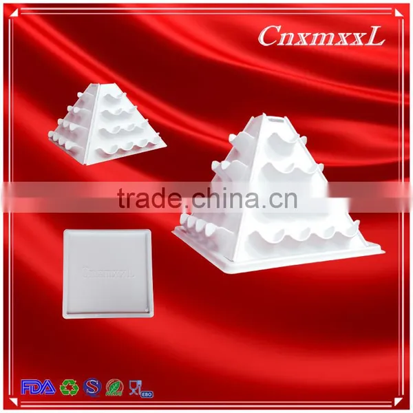 Hot Sells New Style Wholesale 6 Tier Plastic Macaron Pyramid Tower Display Stand &patented Customizable Macaron Packaging photo-5