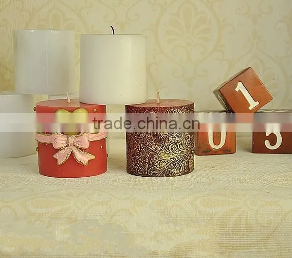 Wholesale Multi-color Flameless Scented Decorative Pillar Candle photo-2
