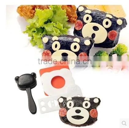 Cheapest Kitchen Gadgets Sushi Rice Mold/plastic Mold Making/Bear Shaped