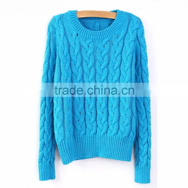 15PKSW30 Womens Classic Cable Knit Winter Thick Sweater