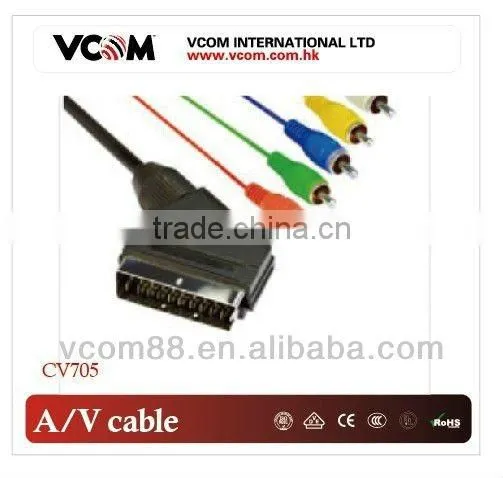 Scart M/ 5 RCA M Scart Cable