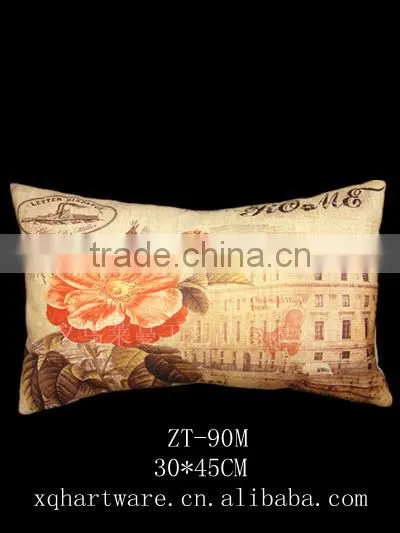 Nature Linen Material Custom Size And Printed Pillow Cover photo-6