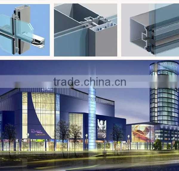 6000 Series Aluminium Extrusion Profile for Elegant Curtain Wall With Good Quality/aluminium Curtain Wall Profile photo-5