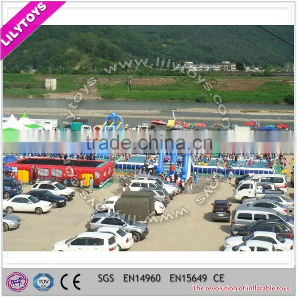 2015 New Water Park on Land With Inflatable Water Equipment,inflatable Commercial Water Park photo-3