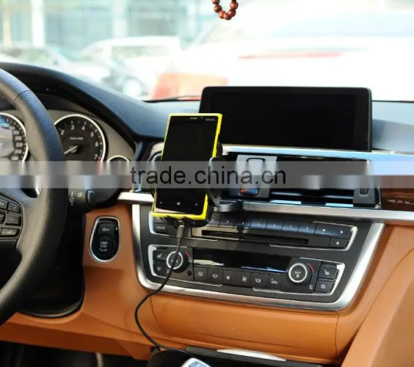 Qi-standard Wireless Charging Pad+ Car Dashboard/Windshield/Air Vent Mount Holder For Smartphones photo-6