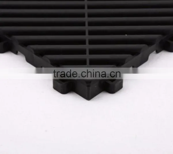 Heavy Duty 18mm Thickness PP Interlocking Plastic Garage Floor Tiles for Car Show photo-3