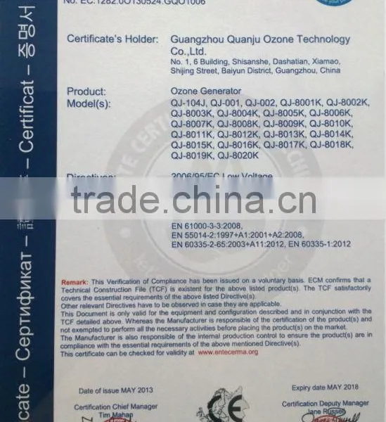 Ozone Generator Quartz Tube , Ozone Generator Spare Parts photo-6