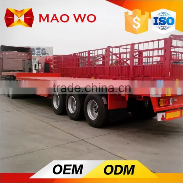 Double Use 40ft Container Transport 4 Axles Flatbed Semi-trailer photo-5