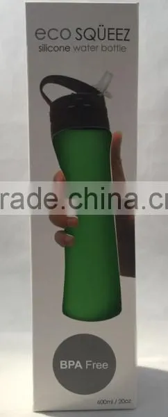 550ml Silicone Collapsible BPA Free Water Bottle FDA Approved Suitbale for Outdoor and Travel photo-3
