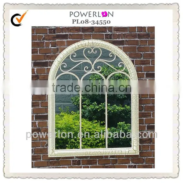 Antirust Metal Frame Vintage Decorative Wall Mirror photo-3