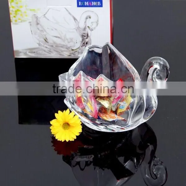 With 10 Years Experience Factory Offer Wholesale Swan Shape Glass Candy Box photo-6