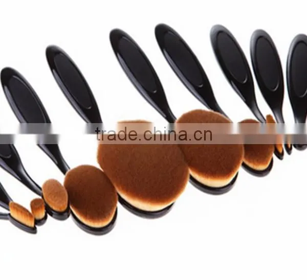 Fashionable 10pcs Makeup Brush Toothbrush Foundation Brush Cosmetic Tool 2016 photo-4
