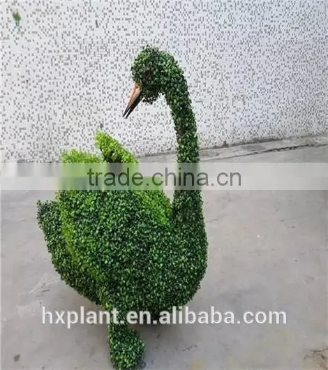 Small Sculpture Aritificial Green Sculpture Plastic Fake Plant Artificial Sculpture Plastic Statue photo-4