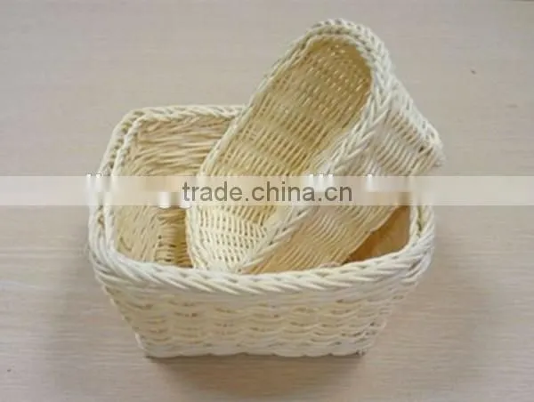 RH-YF30 Wholesale Rattan Rectangular Storage Bread Basket