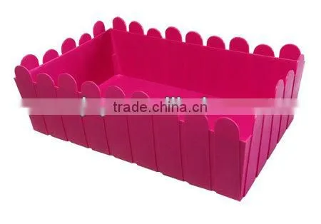 Pink Picket Fence Container Mini Garden Pot photo-2