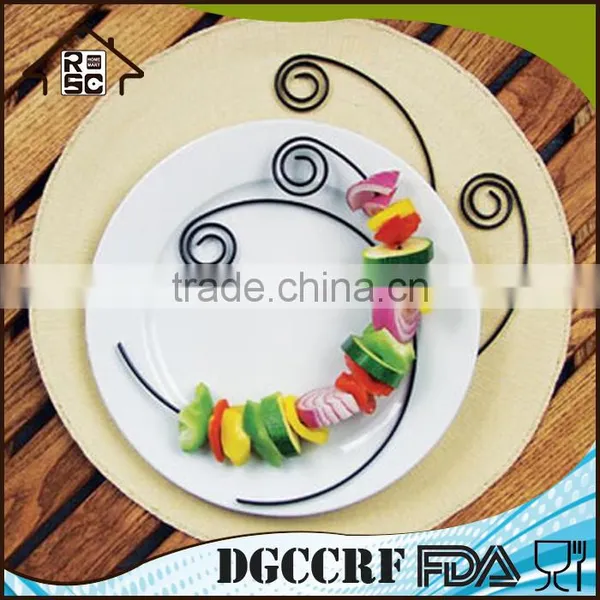 Food Grade Safe Non-Stick Stainless Steel BBQ Circle Kabob Plate Skewers photo-2