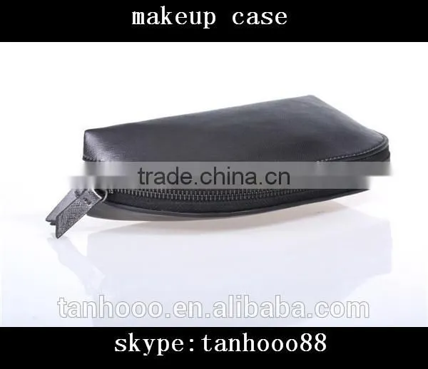 Fashion Style Black Shell Shape Leather Makeup Bags Cases photo-5