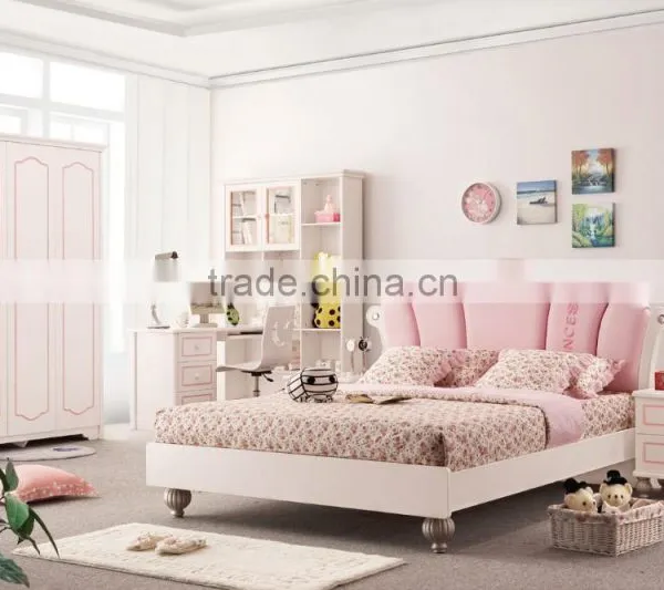 RD103 Sweet Girl Cherry Princess Bedroom Set 2015 New Children Kids Colofurl Cartoon Furniture on Sale in Stock photo-5
