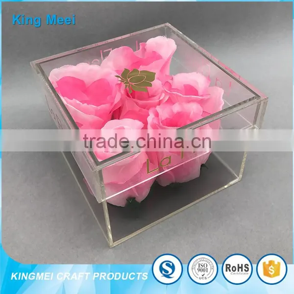 Father's Day Gift Acrylic Flower Packaging Box for Flowers photo-6