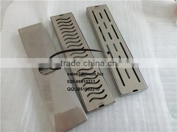 JINXIN Stainless Steel Rectangular Long Floor Drain With High Quality for Bathroom Hotel and Shower Room photo-4