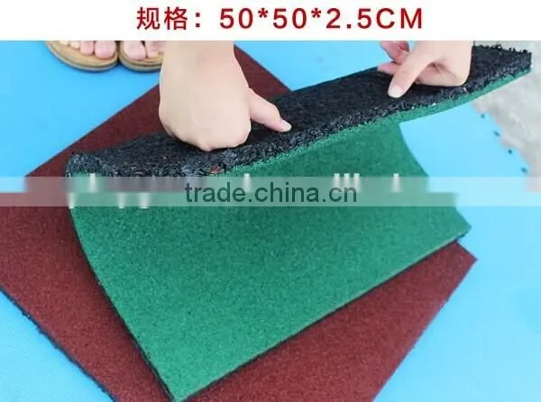 (HC-0704) 2015 Newest Anti-UV EN1177 Certificated 2.5cm Thickness Outdoor Rubber Tyre Rubber Floor photo-4