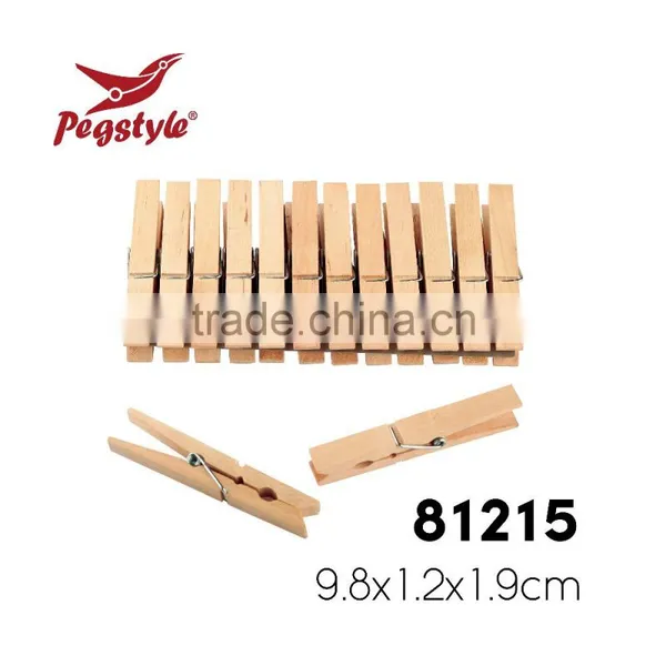 High Quality Laundry Products Natural Birch Peg Wooden Clothes Clip photo-6