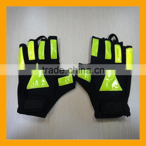 Half Finger Sun Protection Traffic Safety Police Gloves photo-3